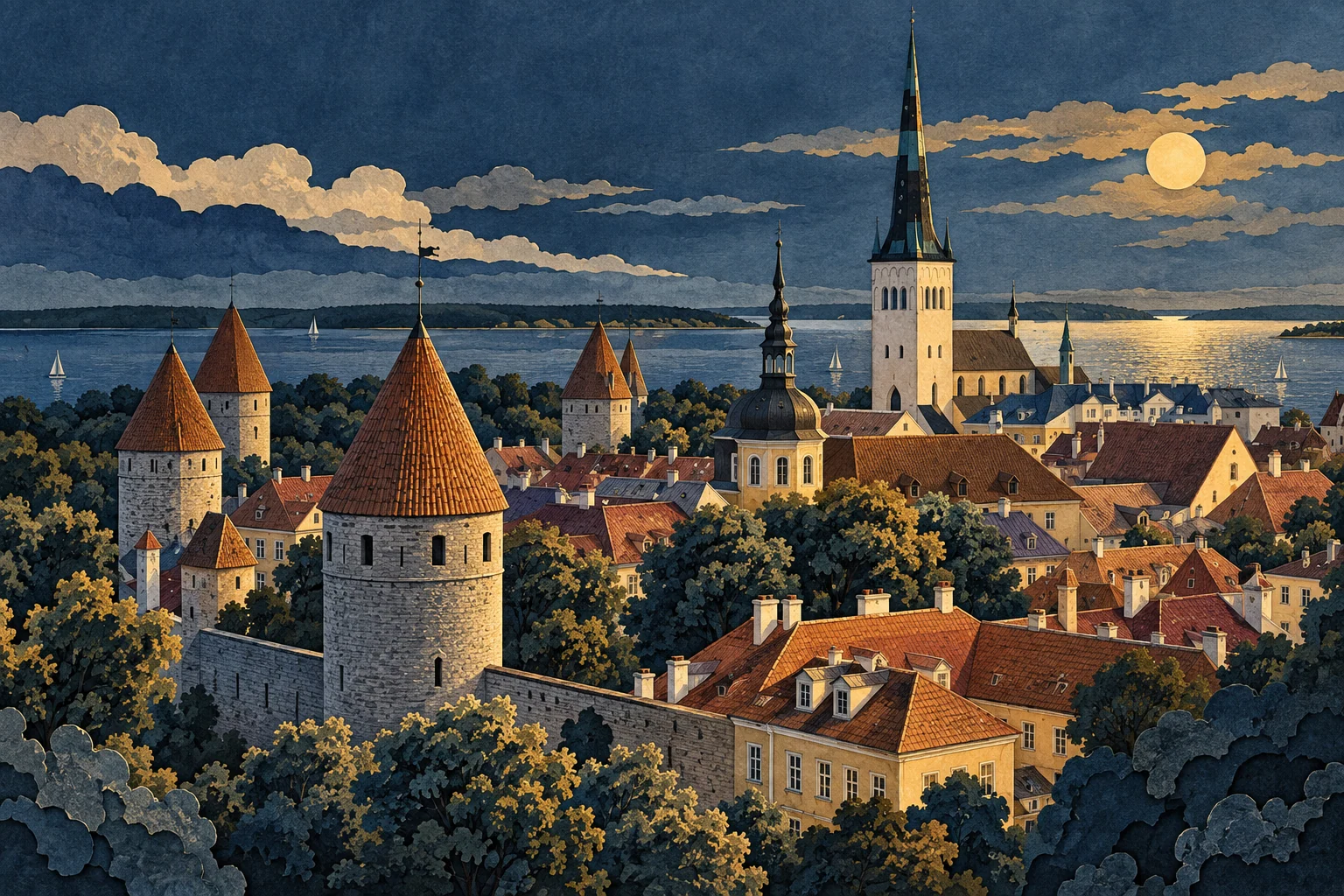 Illustration: Tallinn Old Town