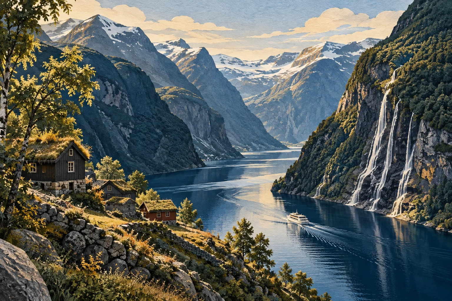 Illustration: Geirangerfjord